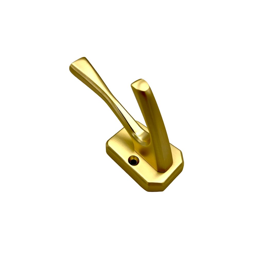 Крючок 2-х рожковый МА41211 Золото шлиф. (100)