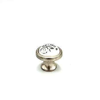 Ручка-кнопка МА26068 Классическое Серебро  (500/50)