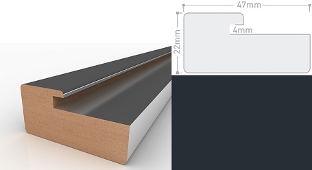 Профиль (138) 2247-07 гл.антрацит 2,8м (12)