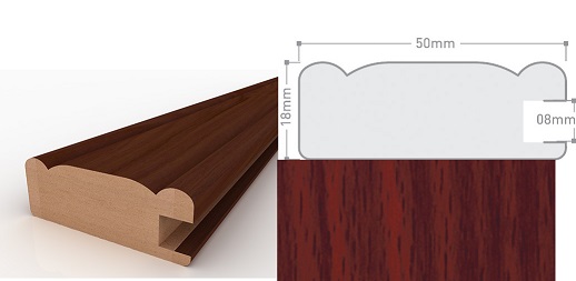 Профиль (94) 1850-02 махагон 2,8м (12)