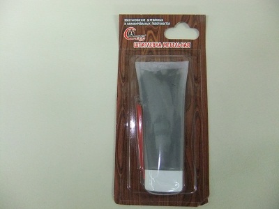 Шпатлевка мебельная серый темный