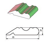 Карниз №17 (дуб млечный) (2,8м)