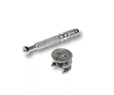 Эксцентриковая стяжка 15*11,9 (гайка+болт), сталь, цинк (5000/50)