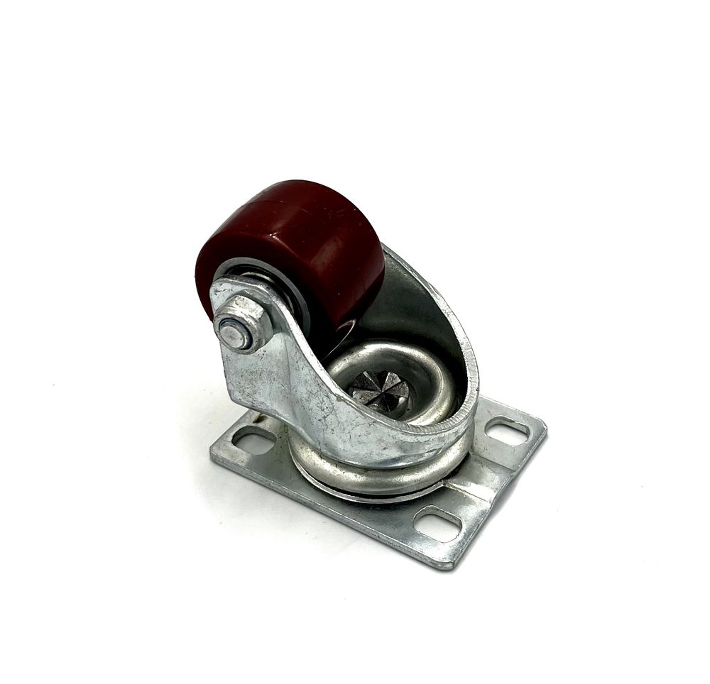 Колесная опора на площадке поворот d-38мм,h-65мм,50кг,пластик(40)