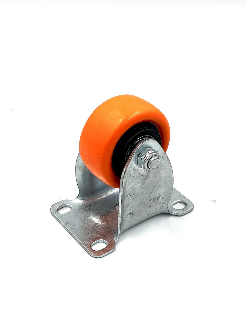Колесная опора на площадке неповорот. d-65мм,h-103мм,100кг,пластик(40)