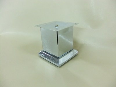 Опора для дивана металлическая D=70 ,толщина стенки 0,8мм,1.0*80*80mm,высота H=100 ZH-8037-B (60)