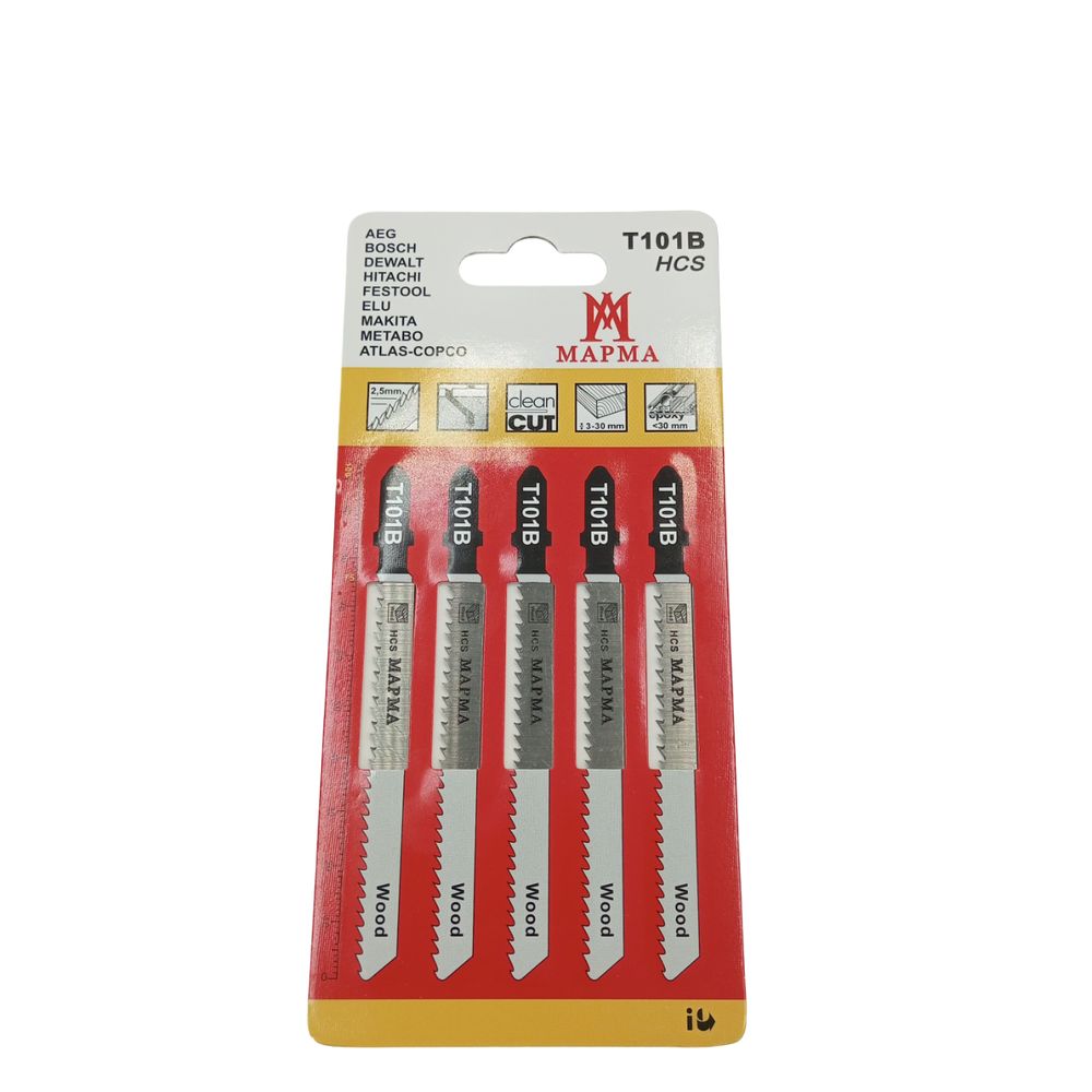 Пилки для лобзика T101B(100/10)