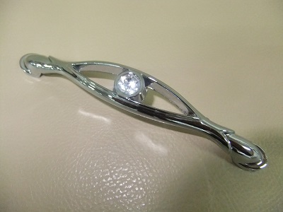 Ручка-скоба хром+кристалл 128 мм (60/300)