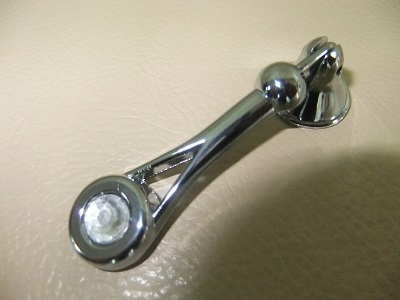 Ручка-кнопка хром+кристалл (80/400)