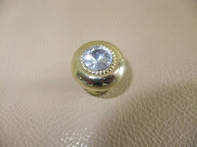 Ручка-кнопка золото+кристалл (100/500)