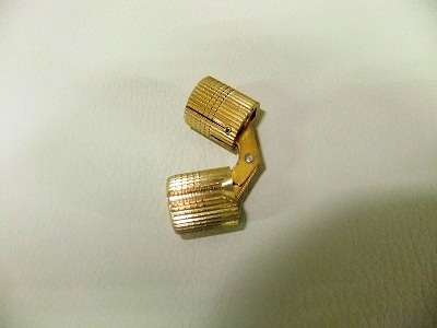 Петля ломберная d-10 мм латунь с 1-м фиксатором