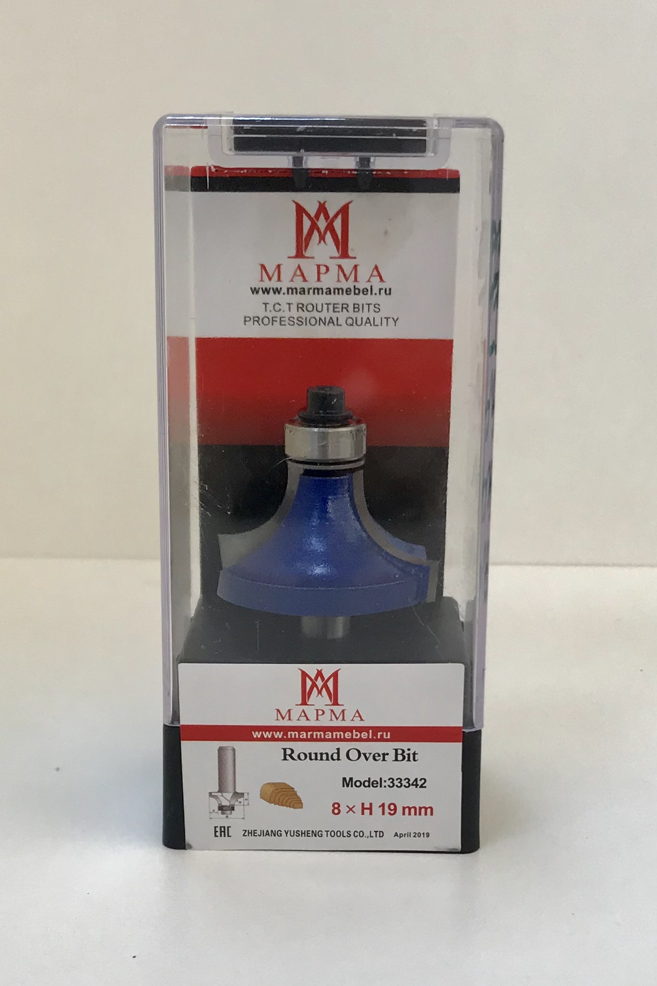 Фреза кромочная калевочная 8х38.1х19