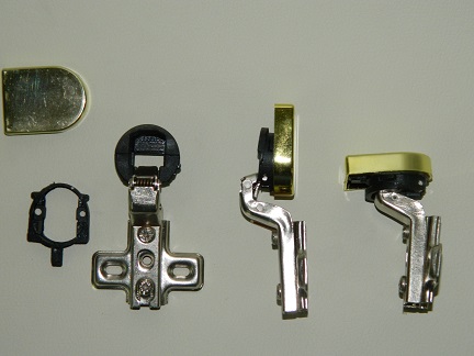 Петля для стекла вкладная золото (250/10)