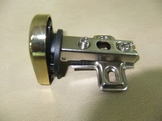 Петля для стекла накладная золото (250/10)