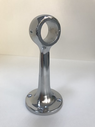 Держатель дистанционный для трубы d-25mm h-131mm хром (80)