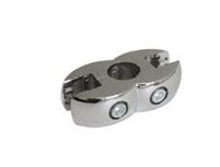 Держатель для стекла и панели двухсторонний хром (100)