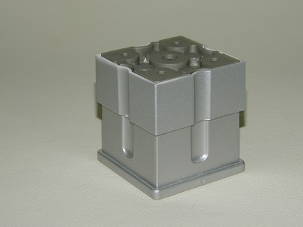 Рег.ножка-опора Н-015 060 мм St свет/свет квадр. d-50*50  мат.хром (70)