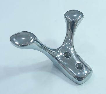 Крючок 2-х рожковый хром (200/50)