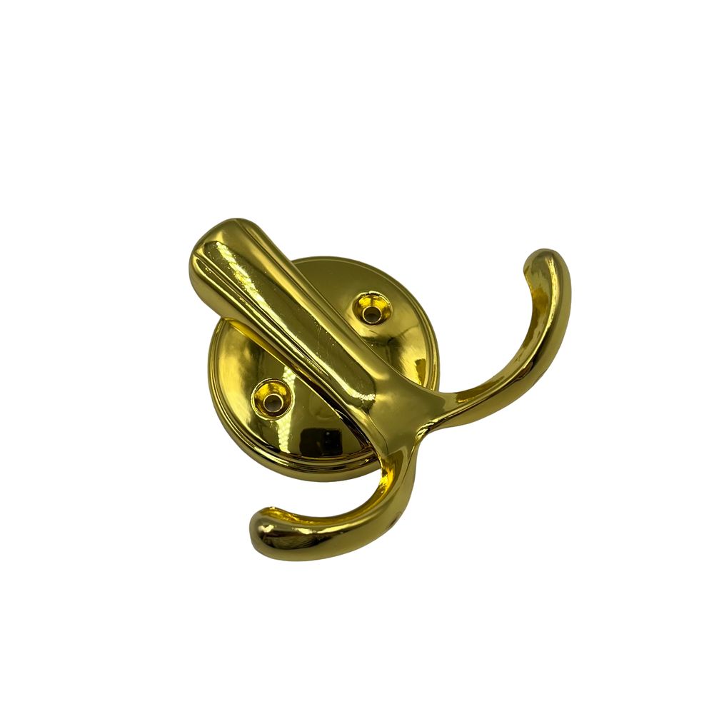 Крючок 2-х рожковый золото  (200/20)