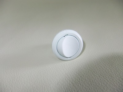 Выключатель врезной меб.круглый D27/23мм, 250В, 5А, белый