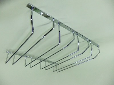 Держатель для фужеров 4-х рядный хром (16)