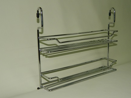Полка двойная для специй 350 мм хром (4)