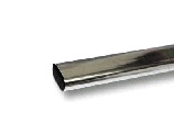Штанга овальная,15*30*3000мм, T=0.6мм хром (10)