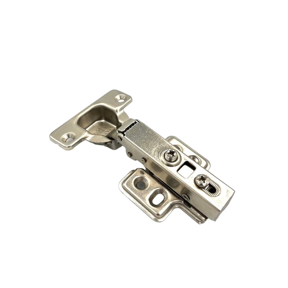 Петля четырехшарнирная полунакладная с доводчиком быстрого монтажа 4 отв. (200)