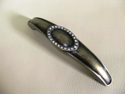 Ручка-скоба бронза+кристалл 096 мм (60/300)